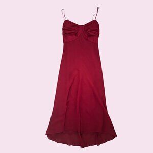 Anne Klein Silk Red Dress Size 4